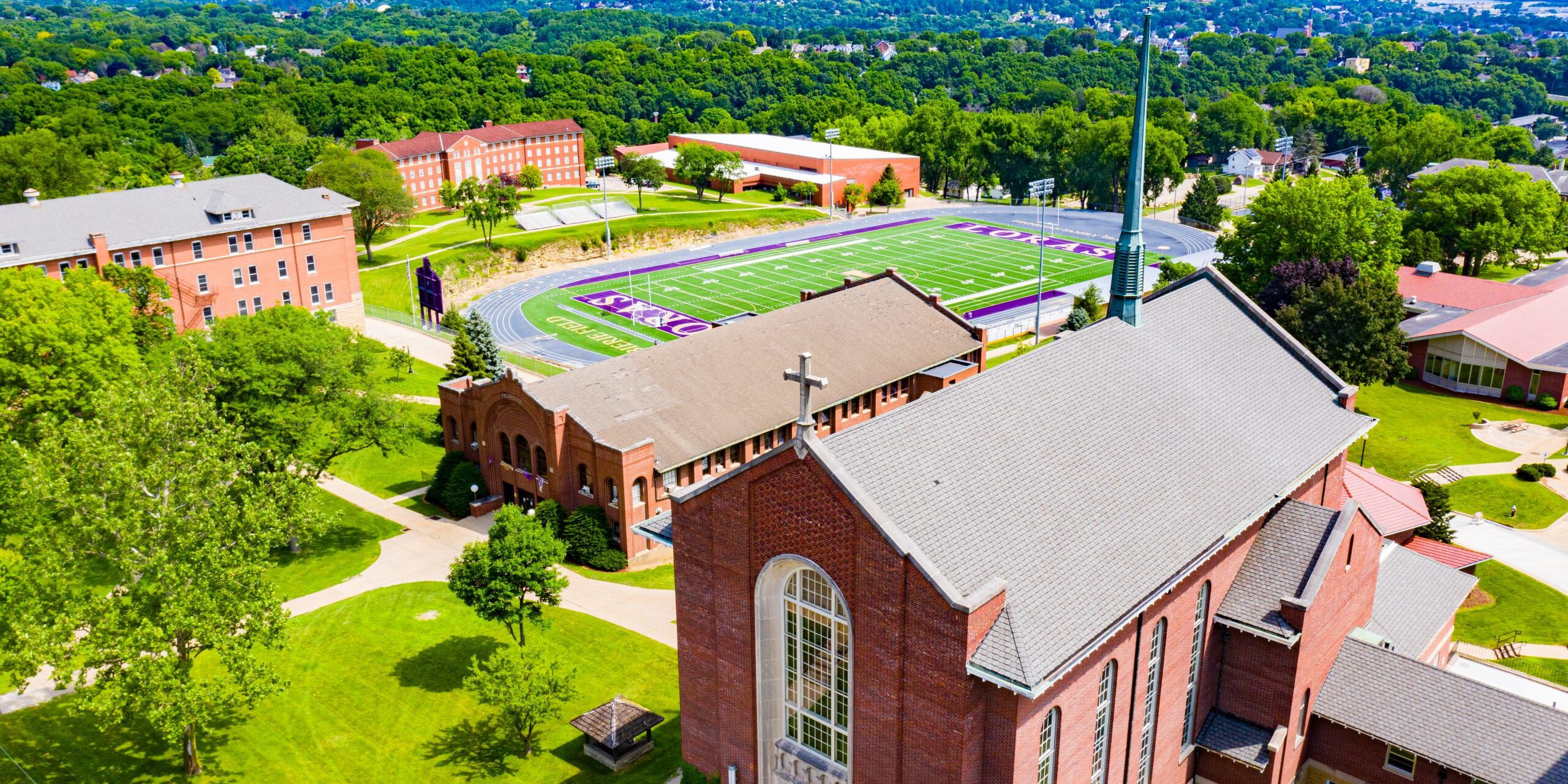 Aerial View of the Chirst the King Chapel