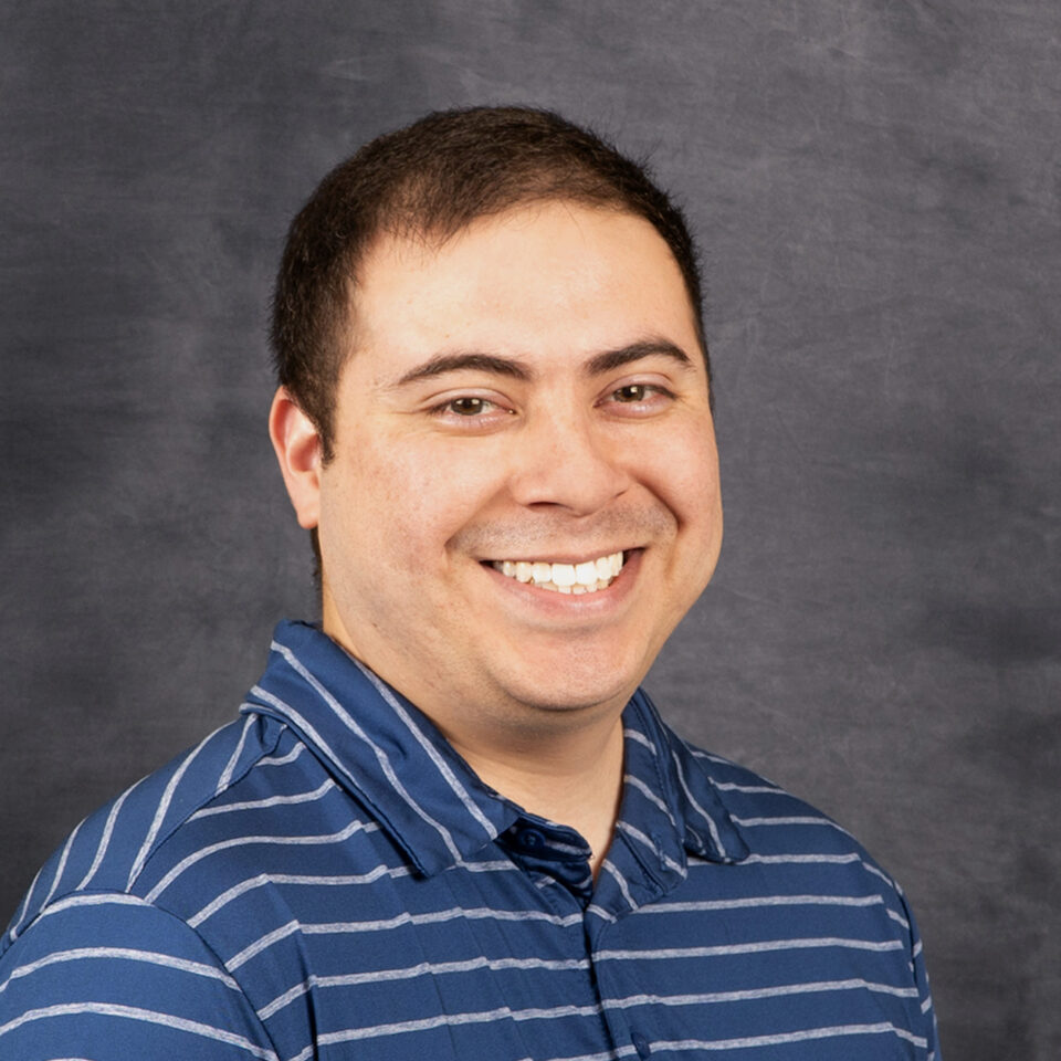 Andrew Encinas, visiting assistant professor of chemistry and biochemistry