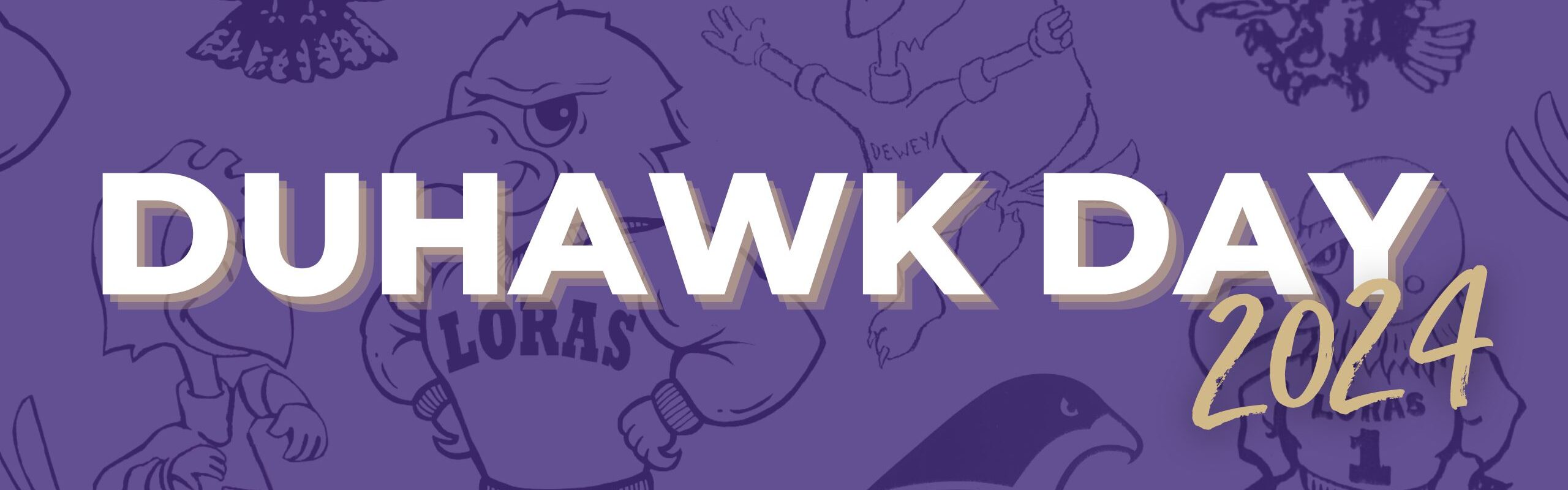 Duhawk Day with purple background