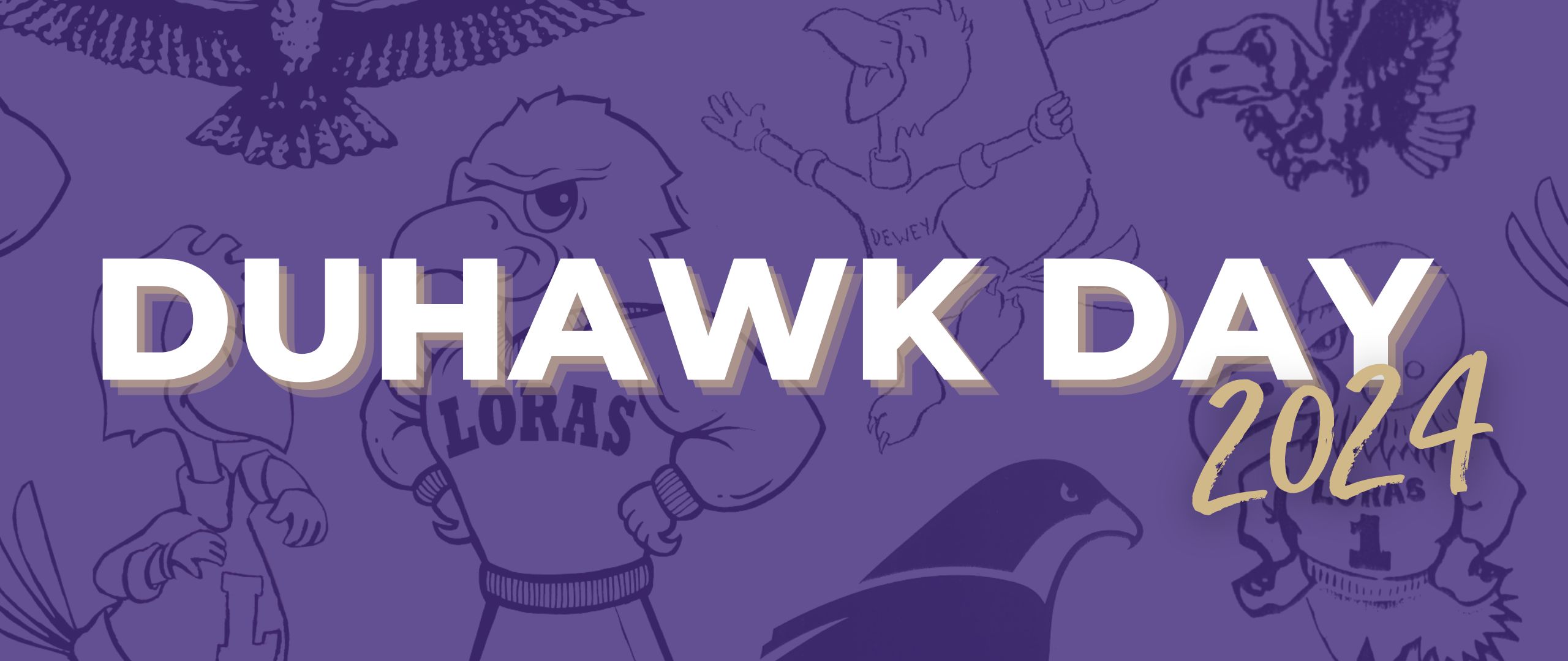 Duhawk Day with purple background