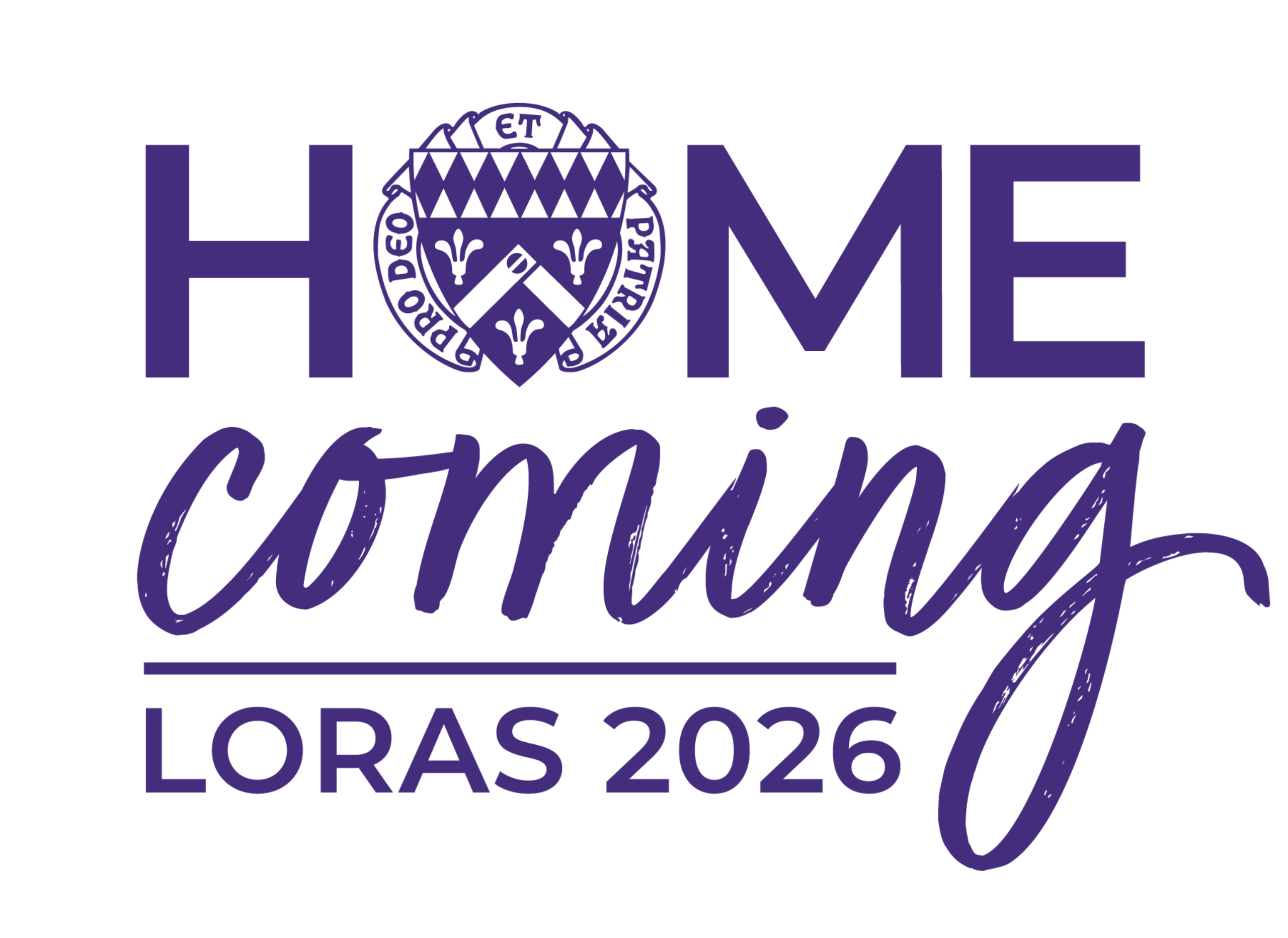 purple words saying home coming loras 2026