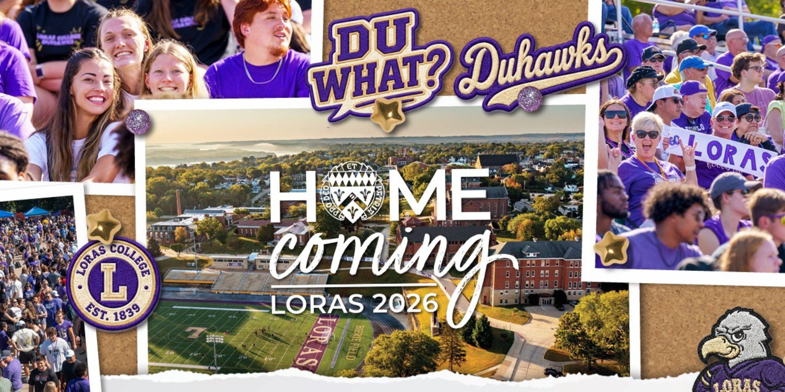Collage of photos of Loras College Homecoming Excitement