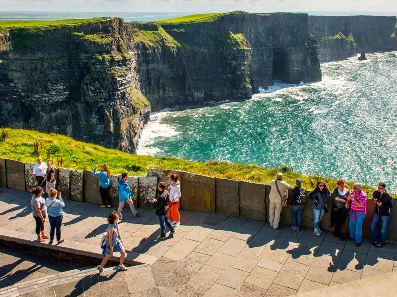 Loras College Studies abroad in Ireland and will observe the natural cliffs and waterway