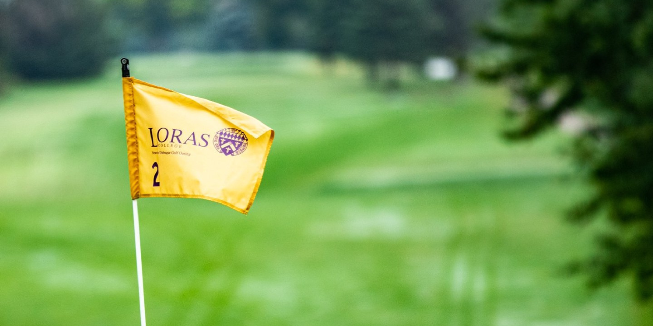 Flag at Loras Network of Dubuque Golf Outing