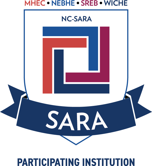 Official seal of NC- SARA (National Council for State Authorization Reciprocity Agreements) 
