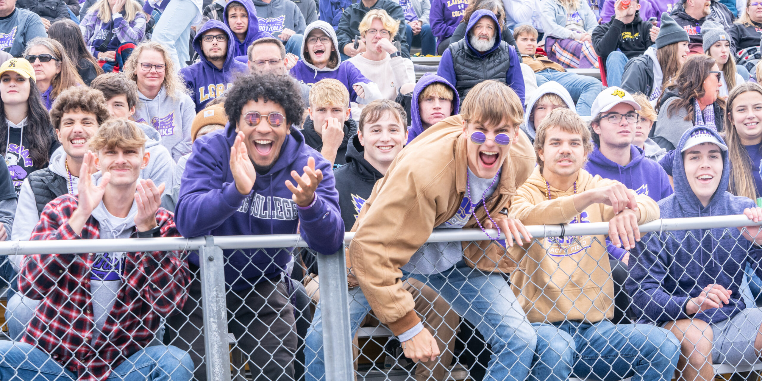 Duhawks At The Rock Bowl Stadium Cheering For A Game