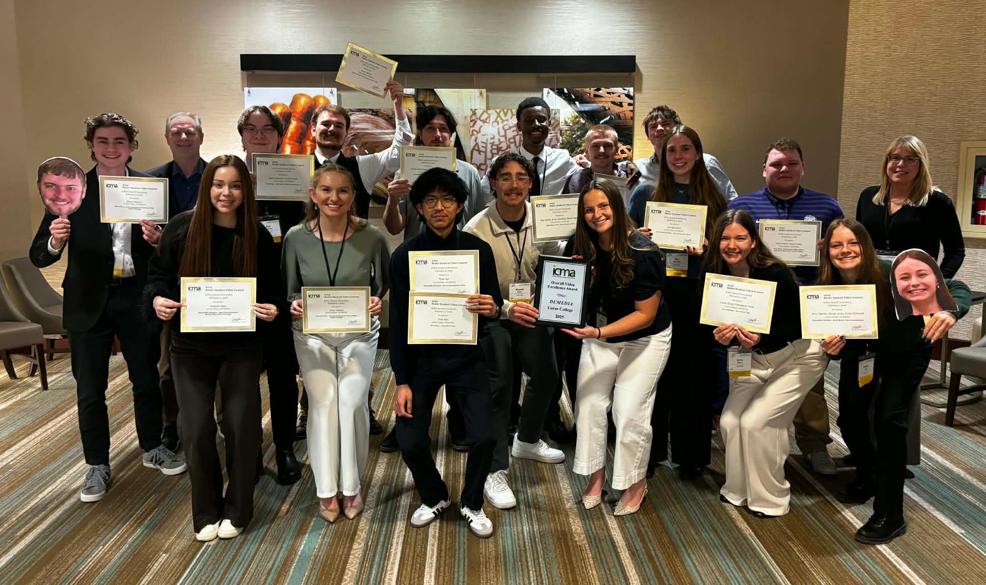 Loras Creative Media Students win 16 ICMA Awards | Loras College