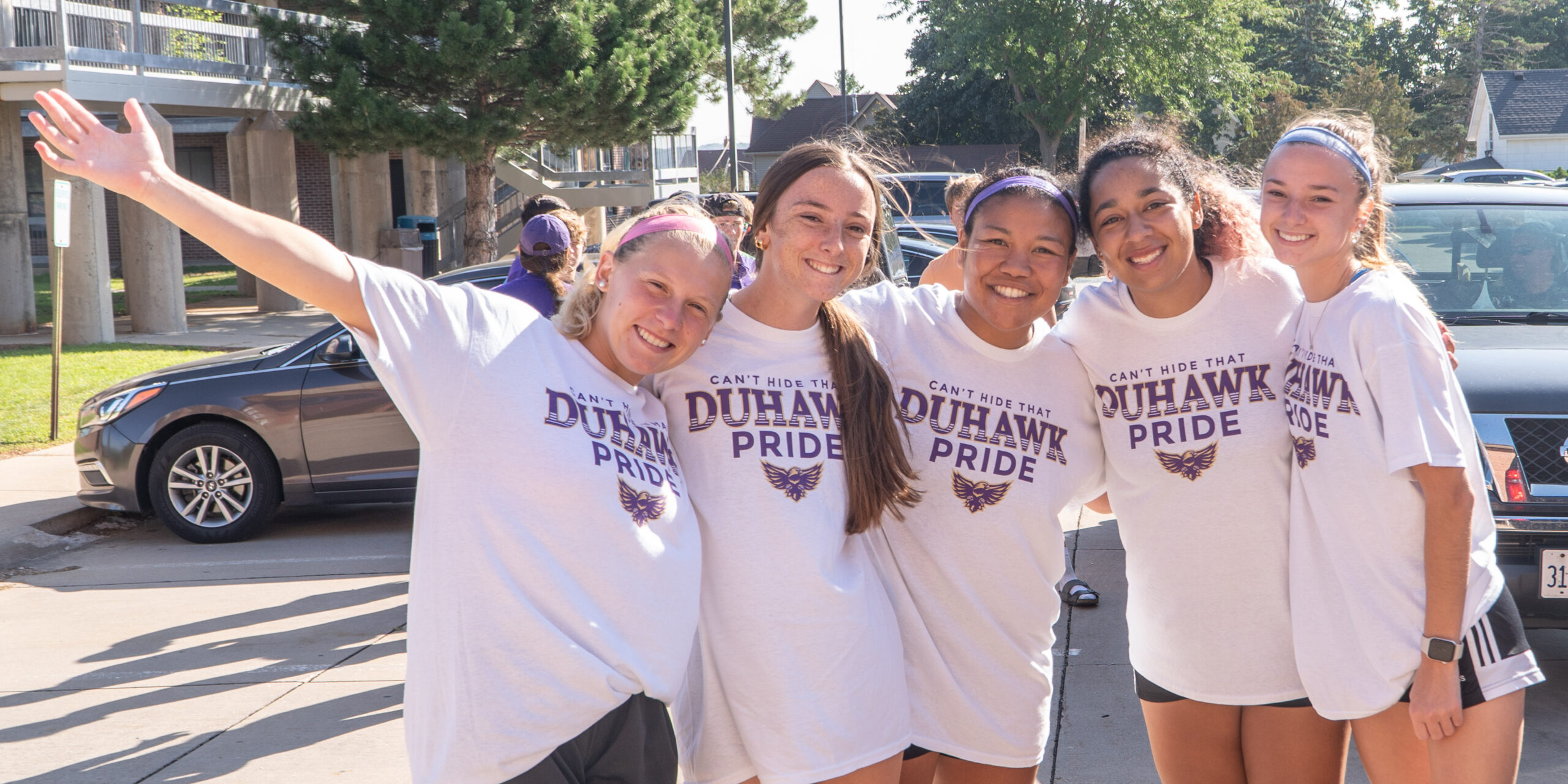 Loras Students Showing Duhawk Pride