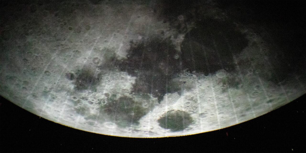 planet projection of the Loras planetarium ceiling