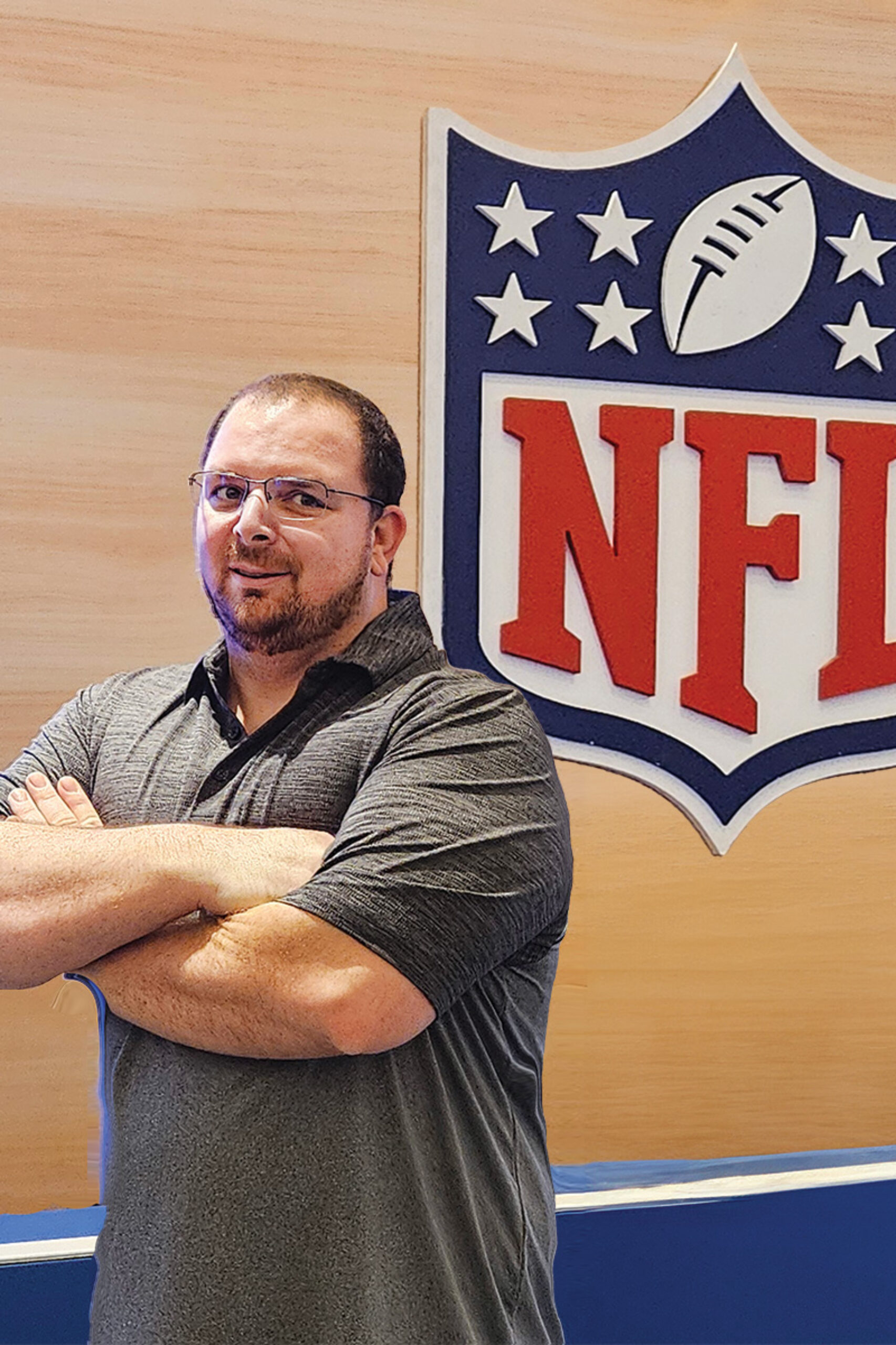 Jeremy Havens alumnus works on the super bowl as technical opperations creative media